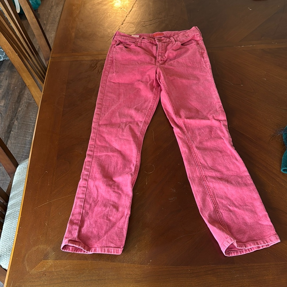 Mother red jeans skinny leg size 27